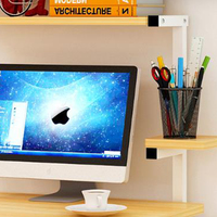Bureau d'étude avec grande surface en MDF et PVC, design détachable, support de table d'ordinateur avec couleur personnalisable KC-T0700