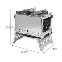 HOMFUL – grille de jardin extérieure, hauteur efficace réglable, barbecue pliable et Portable