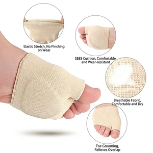 Almohadillas <span class=keywords><strong>de</strong></span> silicona Bestar para el talón, para alivio del dolor, funda para el cuidado del hallux valgus, material SEBS súper suave y grueso para el antepié <span class=keywords><strong>de</strong></span> mujer - Product Image 4