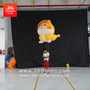 Mascotte d'animal de dessin animé personnalisé, déguisement gonflable de chat, sac à <span class=keywords><strong>dos</strong></span> avec deux bâtons, grand <span class=keywords><strong>souffleur</strong></span> pour événements, publicité, produits gonflables - Product Image 3