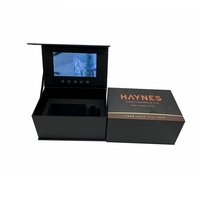 Boîte cadeau promotionnelle avec écran LCD pour présentation de bijoux, brochure vidéo et anneau