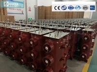 Interruptor de Corte de Carga SF6 12kV 630A Trifásico RMU Montaje en Acero Rojo y Cobre Industrial CNKEEYA