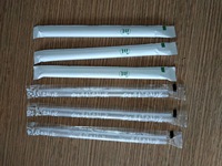 Mesin Kemasan Sedotan Individual Kecepatan Tinggi Mesin Pengemas Sedotan Minum Kertas Tunggal