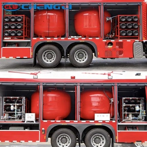 Camion de pompiers à poudre sèche haute performance et robuste HOWO 6T avec réservoir en acier au carbone pour les opérations de sauvetage incendie - Product Image 5
