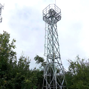 Feuerverzinkter Q235/Q345 Stahl Satelliten-TV-Übertragungs-Monopolantennenmast mit 10-80m Höhe und Stahlüberwachung - Product Image 3