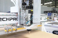 Machine de nesting CNC à double tête entièrement automatique TechPro pour la production de meubles avec chargement/déchargement
