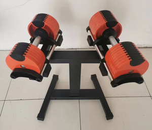 In magazzino nave Fitness Free pesi manubri bilanciere 44lb 70lb 80lb 90 <span class=keywords><strong>lb</strong></span> 100lbs attrezzatura da palestra regolabile manubrio Set - Product Image 4