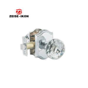 مقابض أبواب كريستالية مع قفل، مقابض أبواب كريستالية سوداء لغرف النوم والحمامات، طقم مقابض أبواب زجاجية كريستالية - Product Image 4