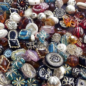 Diy mixto Vintage oro caliente checo acrílico joyería hecha a mano collar pulsera Accesorios Materiales accesorios cuentas - Product Image 4