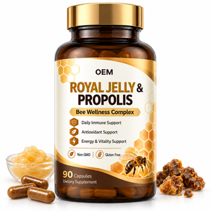 Cápsulas de Jalea Real y Propóleo Clean Label, Sin GMO, Sin Gluten, Sin Azúcar Añadido, para el Bienestar Diario Moderno, Suministro de Marca Privada OEM - Product Image 1