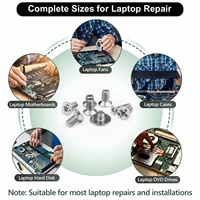 Kit d'assortiment de vis de fixation pour boîtier PC DIY, réparation d'ordinateur portable, alimentation, carte graphique, ventilateur CPU, carte mère, disque dur HDD SSD
