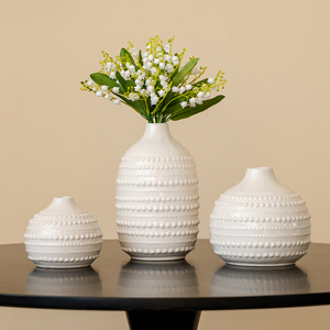 Jarrones de Cerámica de Estilo Nórdico con Diseños de <span class=keywords><strong>Lunares</strong></span>, Jarrones Artísticos, Artículos Decorativos y Adornos - Product Image 1