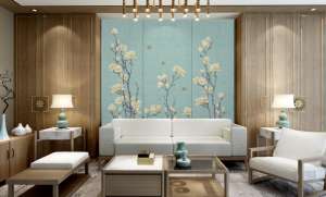 ألواح حائط فاخرة حديثة مقاومة للماء والحرائق ، تطريز مخصص للمنزل والفندق ، ديكور مقاوم للرطوبة لتلفزيون غرفة المعيشة - Product Image 3