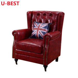 Sofá Industrial de Cuero Estilo Aviador Vintage U-Best, Divano, Sofy, Juegos de Muebles de Jardín, Arredamento, Mueble de Salón, Muebles de Sala de Estar - Product Image 5