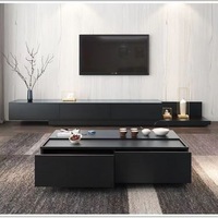 Table basse carrée moderne en bois, design commercial, avec plateau relevable et tiroir de rangement, pour salon et bureau à domicile