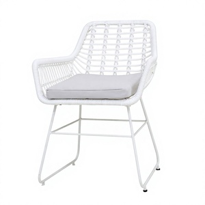 Hot Selling Durable Eco-Friendly Minimalist <b>Outdoor</b> Armchair All-Weather Metal & Plastic <b>Bistro</b> <b>Chair</b> for Apartment Modern Decor - Product Image 1