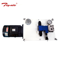 Pack hydraulique léger à circuit unique, mini-unité d'essai avec moteur horizontal et collecteur de vannes intégré
