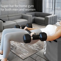 Convertisseur d'haltères multifonctionnel Barre d'haltères antidérapante et durable Barre EZ pour la musculation à domicile