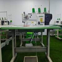 Machine à coudre industrielle DS-4400 à aiguille simple, triple alimentation, point de surjet, pour cuir et tapisserie