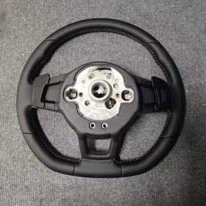 Volant en cuir noir pour Volkswagen Polo gti <span class=keywords><strong>7</strong></span> jetta passat GTS GTE GLI R Line <span class=keywords><strong>Golf</strong></span> 6 Mk4 Mk5 Mk7 <span class=keywords><strong>GTD</strong></span> CC Polo - Product Image 2