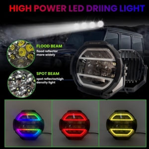 Reclutamento personalizzato-bianco/ambra DRL luci di guida rotonde da 6 pollici da 7 pollici per fuoristrada SUV, camion di grandi dimensioni - Product Image 4
