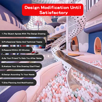 Fabricant d'équipement de terrain de jeu intérieur commercial Toboggan Piscine à balles Centre de jeu Jeu interactif avec toboggan pour enfants