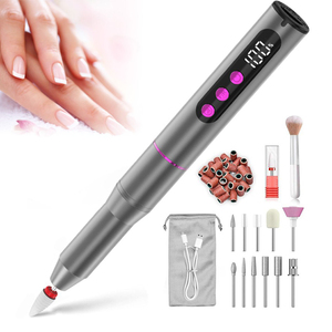 Machine à <span class=keywords><strong>ongles</strong></span> portable rechargeable, moteur puissant 35000 tr/min, polisseuse à <span class=keywords><strong>ongles</strong></span> électrique avec fonctionnalités améliorées - Product Image 1