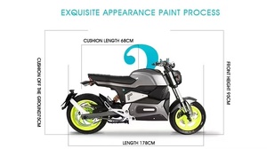 Neues Modell <span class=keywords><strong>M7</strong></span> Sportmotorrad Elektrisches Motorrad 72V 75 km/h Erwachsenen-Mode-Hochgeschwindigkeits-Elektroroller - Product Image 3
