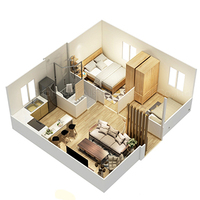 Petite maison de jardin, maison prédécoupée, installation rapide, idéale pour l'été, livraison gratuite