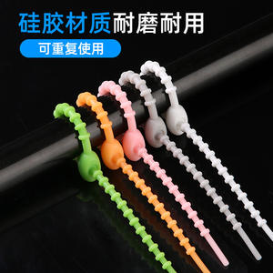 5 عبوات بسيطة رخيصة جهاز لف لطيف سيليكون تخزين البيانات ، وصلات تنظيم الكابل - Product Image 5