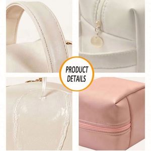 Pochette de voyage réutilisable en cuir PU imperméable, couleur unie, très vendue, avec logo personnalisé - Product Image 6