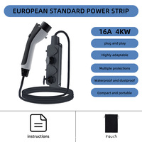 Adaptateur EV V2L Type 2 vers prise Schuko EU, pistolet de décharge externe pour voiture électrique CCS2, pour camping en plein air, 16A 3,5kW