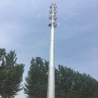 Mât d'antenne télécom monopode de haute qualité pour communication GSM, tour de communication en acier Q235/Q345, hauteur 10-50m, durée de vie 30 ans, produit phare