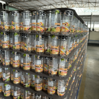 Vente entière aromatisée à l'orange populaire boissons gazeuses variété de saveurs de fruits cerise pêche pomme mangue litchi en bouteilles meilleur prix!