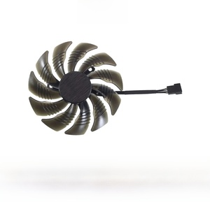 พัดลมระบายความร้อนสำหรับการ์ดวิดีโอ T129215SU PLD09210S12HH 88มม., พัดลมระบายความร้อนสำหรับ GTX 1050 1060 1070 Ti GV-RX570 <span class=keywords><strong>580</strong></span> AORUS RX 470 480 380X พัดลม <span class=keywords><strong>R9</strong></span> - Product Image 3