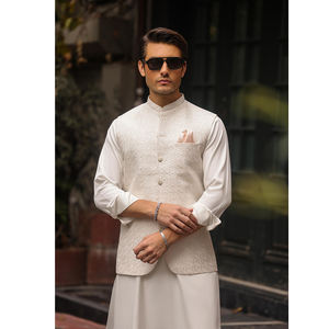 เสื้อกั๊กผู้ชายแบบปรับแต่งได้ คอจีน ระบายอากาศได้ดี สวมใส่สบาย เหมาะสำหรับงานแต่งงาน สไตล์ทางการเต็มรูปแบบ - Product Image 5