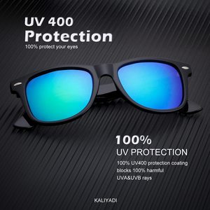 Gafas de sol polarizadas para hombre y mujer, unisex, con montura semirrígida, estilo retro, para conducir, con protección UV - Product Image 3