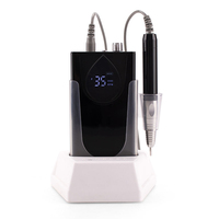 Machine à ongles portable rechargeable avec logo personnalisé, 35000 tr/min, lime électrique professionnelle, outils de manucure professionnels