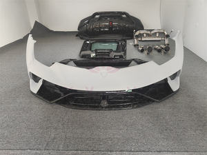 Pare-chocs avant et arrière en fibre de carbone forgée de haute qualité style P aileron arrière et base de couvercle arrière pour kit carrosserie <span class=keywords><strong>Lamborghini</strong></span> LP610 - Product Image 2