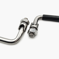 Poignée pliante industrielle en acier inoxydable LS506 pour boîtes à outils, armoires, tiroirs et usage en cuisine