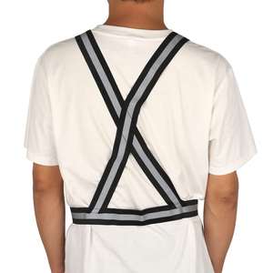 เสื้อกั๊กสะท้อนแสงสีเขียวแบบมองเห็นได้ชัดเจน ANSI Class 1 กันน้ำ สายรัดปรับได้ สำหรับวิ่ง ปั่นจักรยาน ทำงานกลางคืน เพื่อความปลอดภัย - Product Image 3