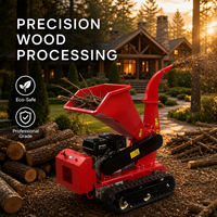 Trituradora de Madera VOER, Diámetro Máximo de Trituración de 12 cm, Cuchillas Dobles de 200 mm, Producción de 1-2 T/H, Trituradora Industrial de Madera, Venta al por Mayor B2B