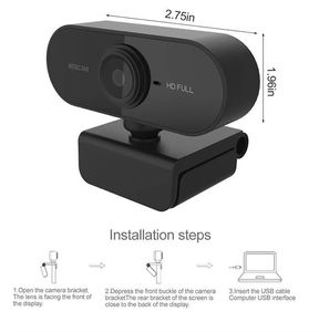 Cámara <span class=keywords><strong>Web</strong></span> JIUBEI X8 Mini Full HD 1080P 2K 4K Negra con Micrófono Integrado para Laptop y Escritorio, Conexión USB Plug and Play, Compatible con Reuniones Remotas - Product Image 4