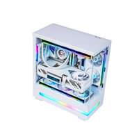 Nouvelle arrivée : boîtier d'ordinateur ATX Mid Tower, boîtier de jeu à haut débit d'air, châssis PC, boîtier de jeu avec panneau en verre trempé