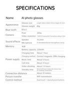 Gafas Inteligentes para Exteriores con Grabación de Video 4K de Alta Calidad, Cámara Dual, Reconocimiento de Imágenes por IA, Traducción en Tiempo Real
