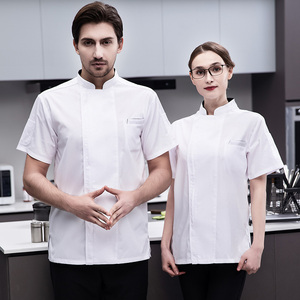 Personalizzato moderno personalizzato professionale capo cuoco uniforme donna arancione <span class=keywords><strong>Chef</strong></span> cappotto giacca camicie indossare abito per la vendita - Product Image 3