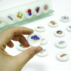 Disques de jeu ronds personnalisés avec <span class=keywords><strong>image</strong></span> de dessin animé, jetons éducatifs pour enfants, pièces de jeu en plastique imprimées - Product Image 5