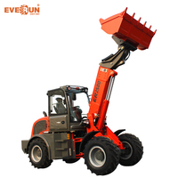 Chargeur télescopique compact EVERUN ER2500F de 2,5 t, nouvelle conception, fabriqué en Chine, avec godet à bras articulé de haute qualité
