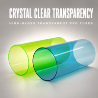 Tuyau en PVC transparent durable de taille personnalisée, extrusion plastique, fabrication chinoise, plastique polycarbonate transparent
