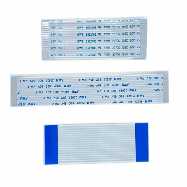 OEM/ODM 15 Pin 0.5 mm Pitch Flat Flexible Cable Connector Copper Conductor Rubber Insulation for Electronic Home Automobile